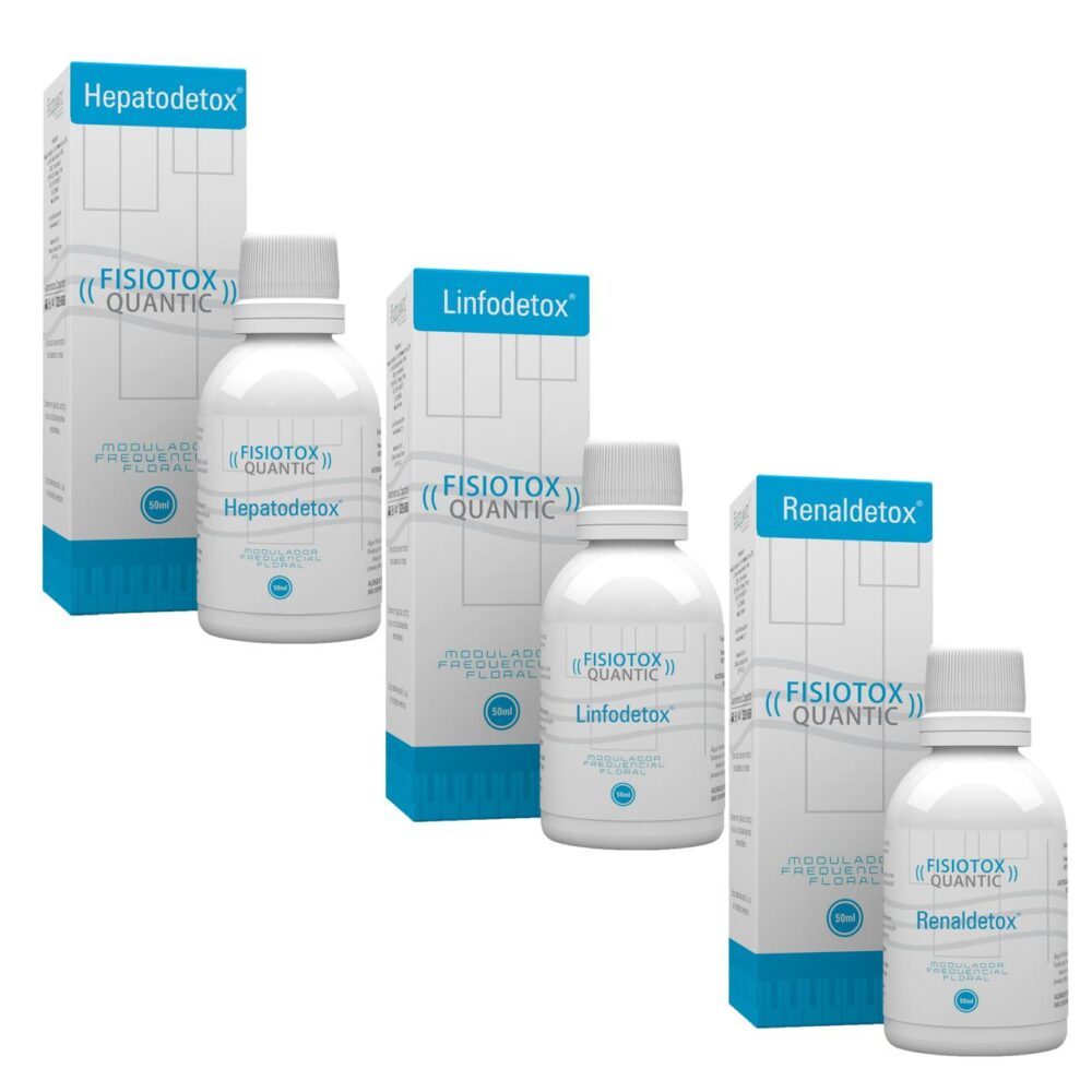 Kit Detox Completo Linfático Hepático e Renal Florais