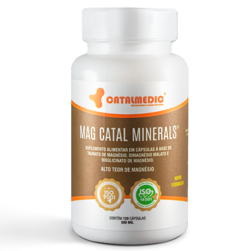 Magcatal - Suplemento Em Cápsulas Catalmedic Taurato Lisina Bisglicinato D Magnesio