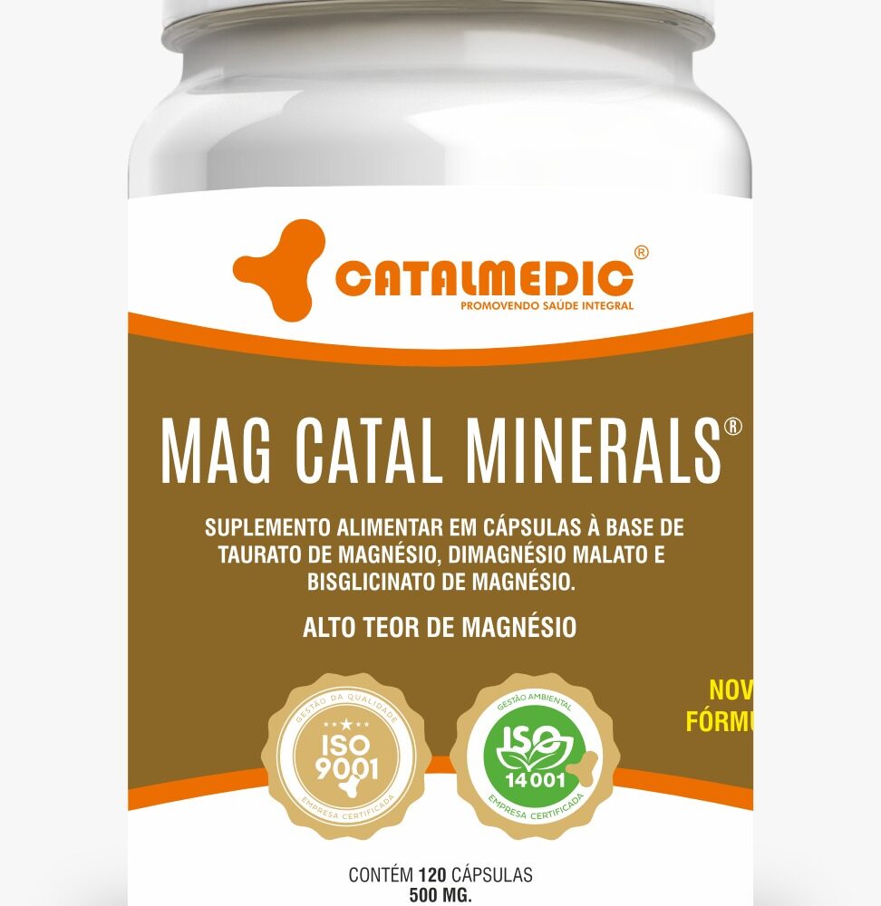 Magcatal - Suplemento Em Cápsulas Catalmedic Taurato Lisina Bisglicinato D Magnesio