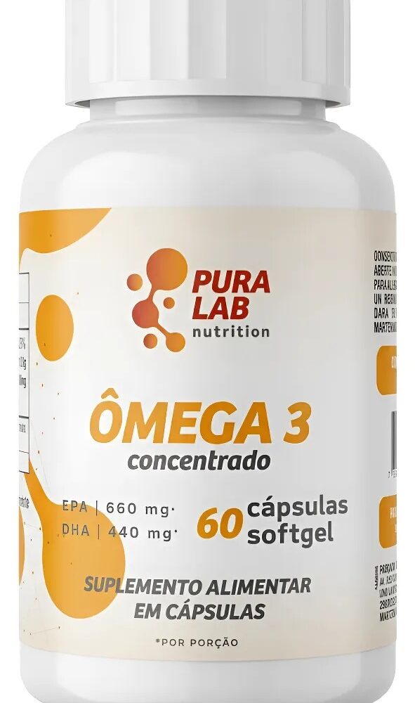 Ômega 3 Concentrado EPA 660 DHA 440 | Pura Lab